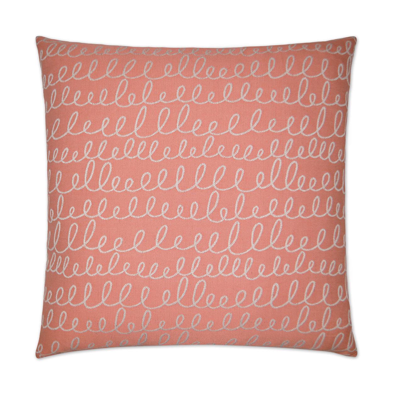 D.V. Kap Verbomania Salmon Red Throw Pillow With Insert