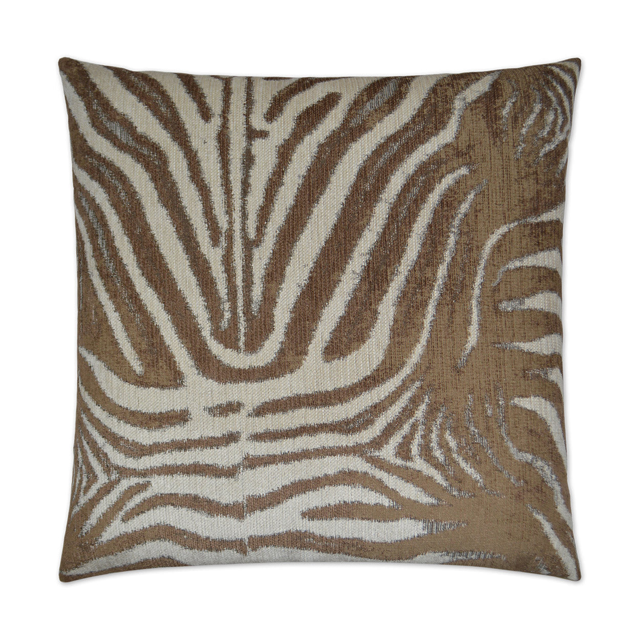 D.V. Kap Zebrana Tan Brown Throw Pillow With Insert