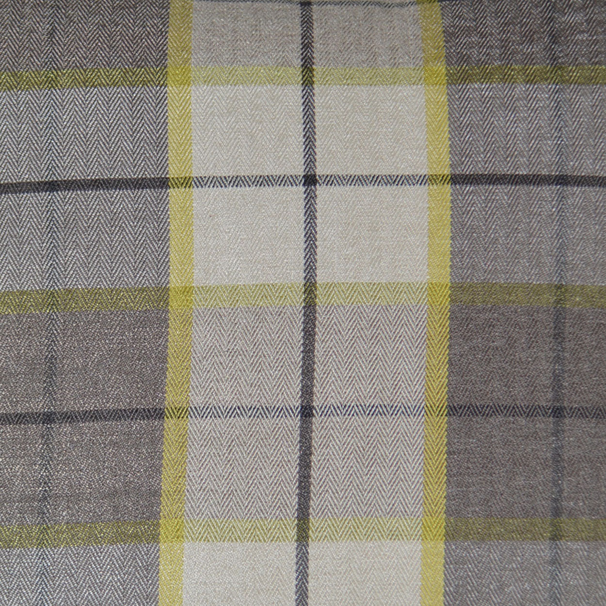 D.V. Kap Penn Plaid Citrus Black Throw Pillow With Insert