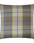 D.V. Kap Penn Plaid Citrus Black Throw Pillow With Insert