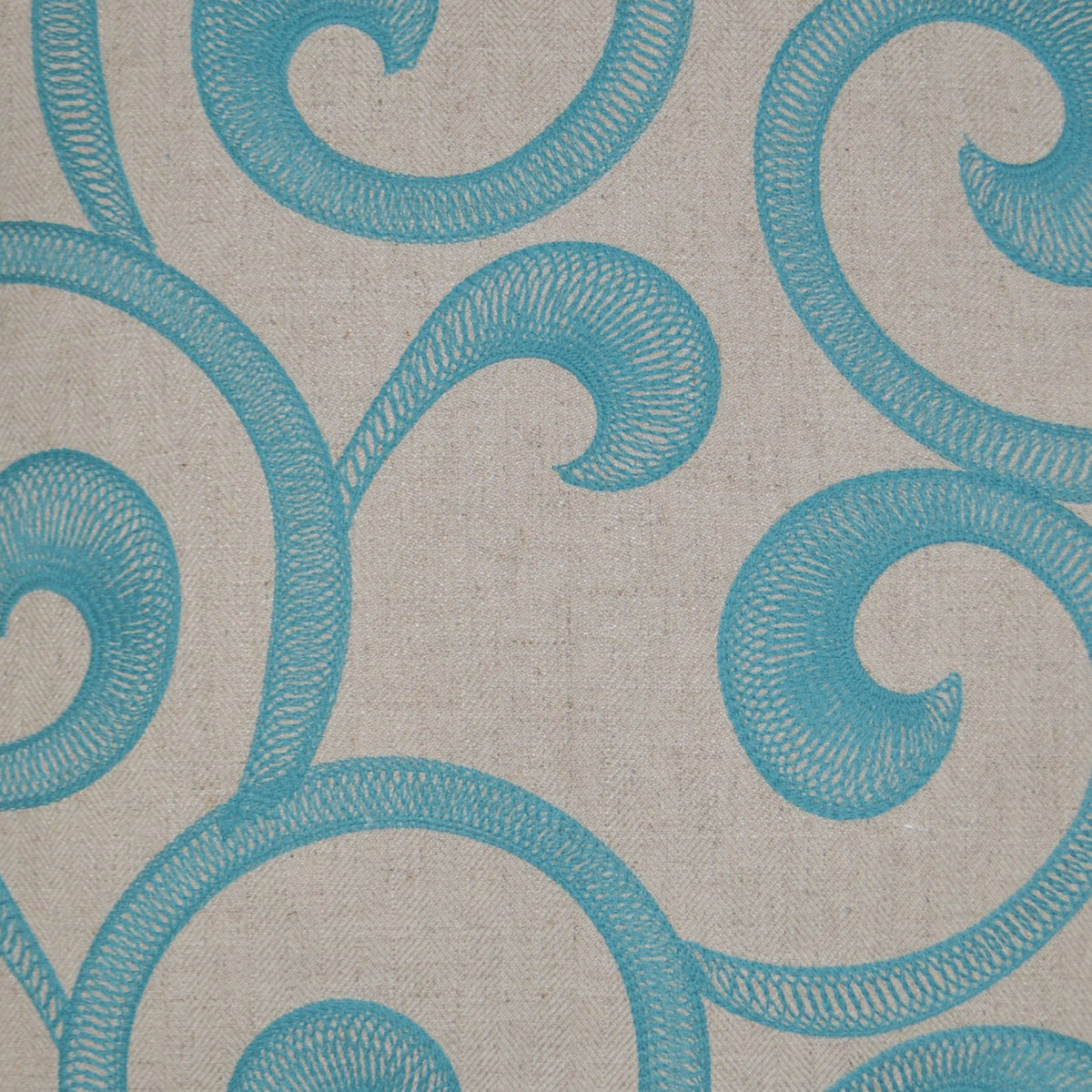 D.V. Kap Hampton Scroll Blue Throw Pillow With Insert