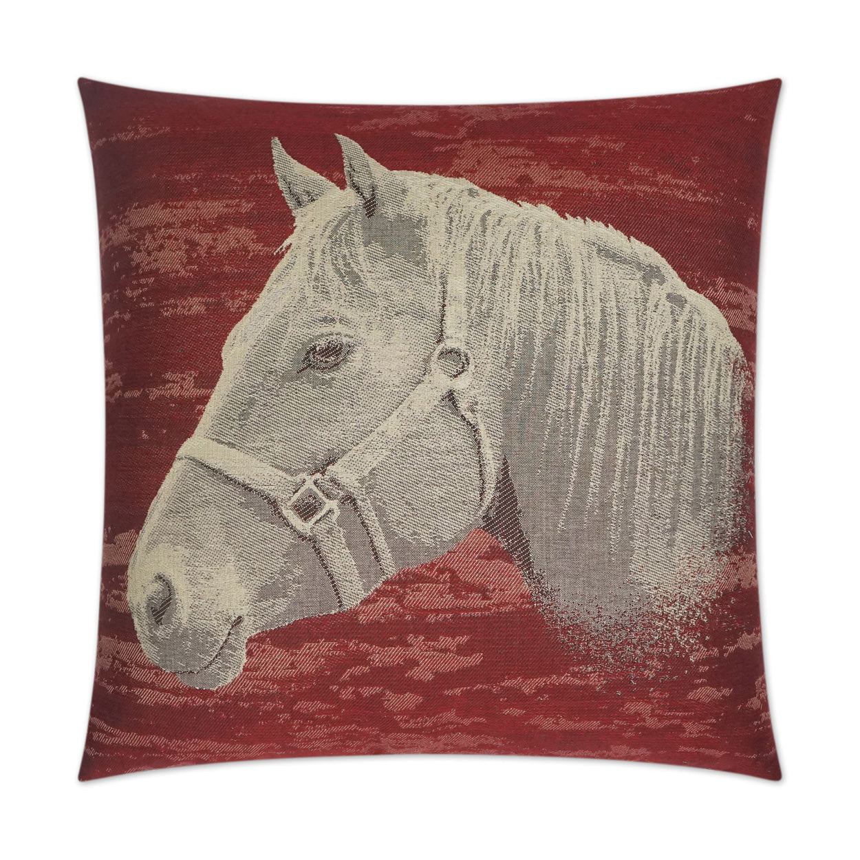 D.V. Kap Mister Ed Red Throw Pillow With Insert
