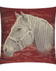 D.V. Kap Mister Ed Red Throw Pillow With Insert