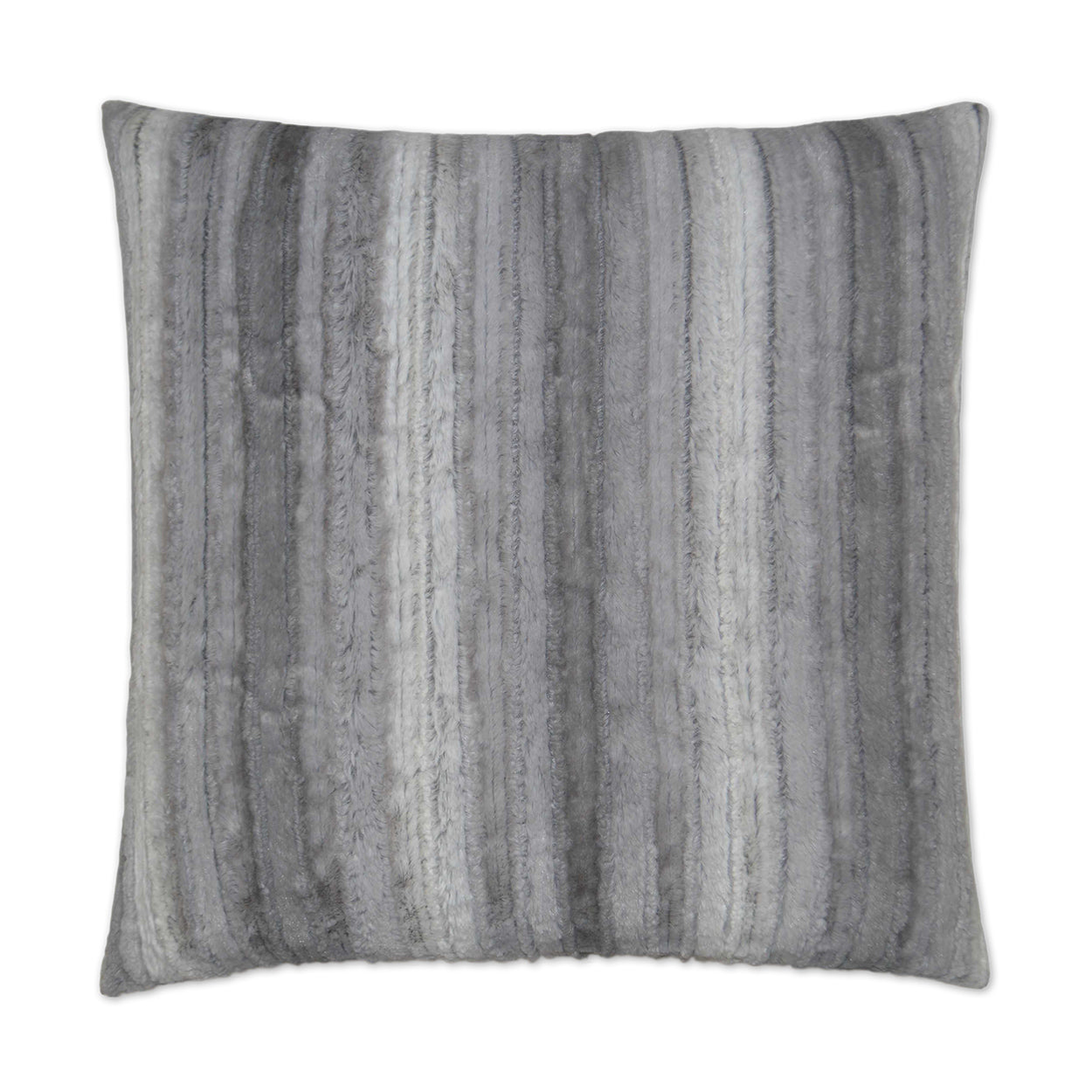 D.V. Kap Raya Fur Grey Throw Pillow With Insert
