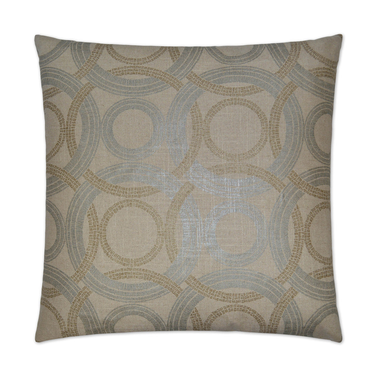 D.V. Kap Radiant Rings Brown Throw Pillow With Insert