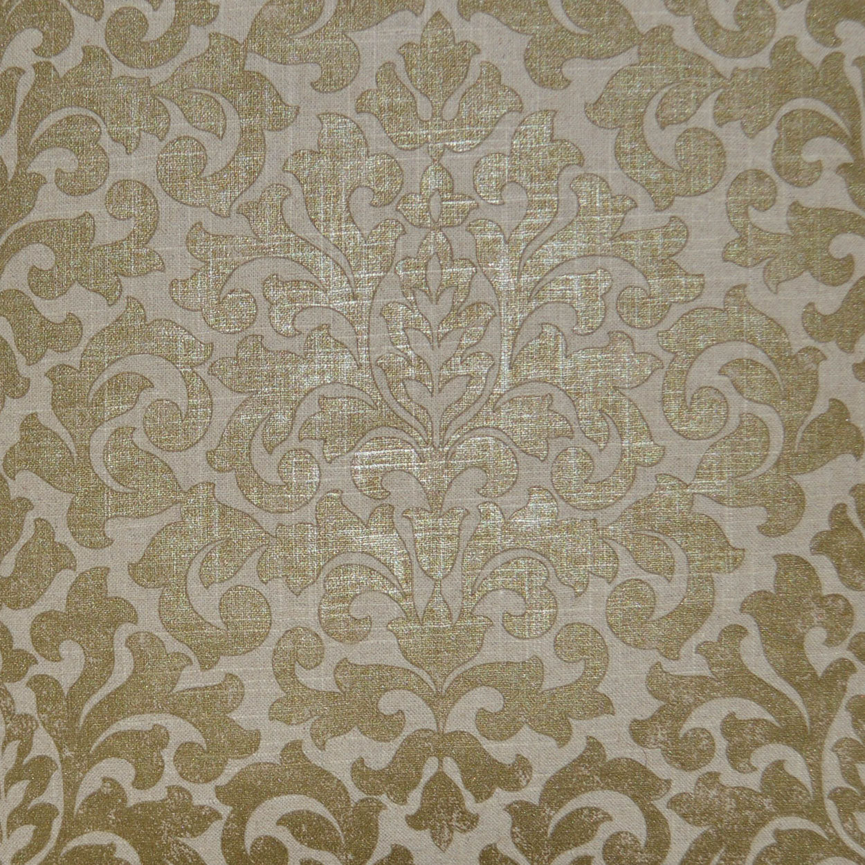 D.V. Kap Glam Packed Gilt Brown Throw Pillow With Insert