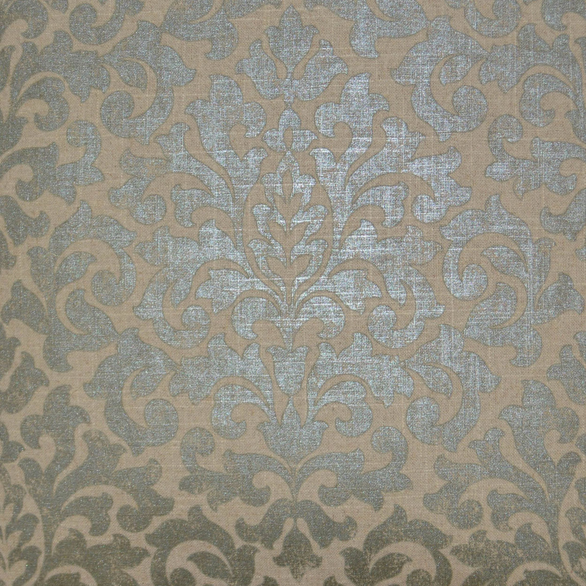 D.V. Kap Glam Packed Pewter Brown Throw Pillow With Insert