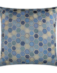 D.V. Kap Gem Market Porcelain Blue Throw Pillow With Insert