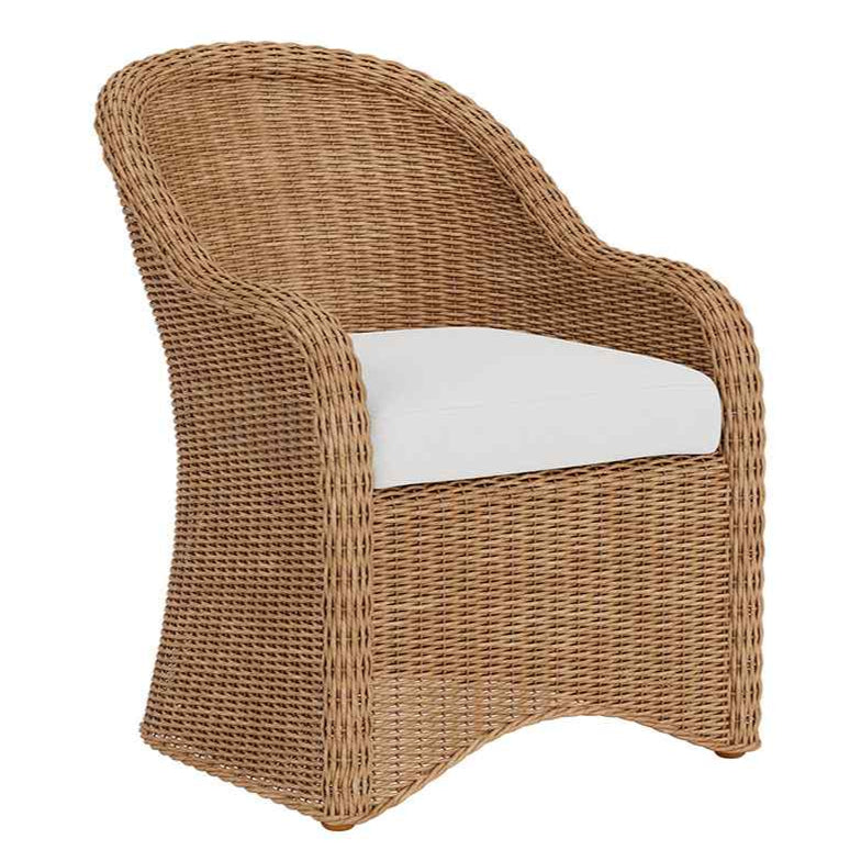 Lloyd Flanders Tobago Hyacinth Outdoor Dining Armchair