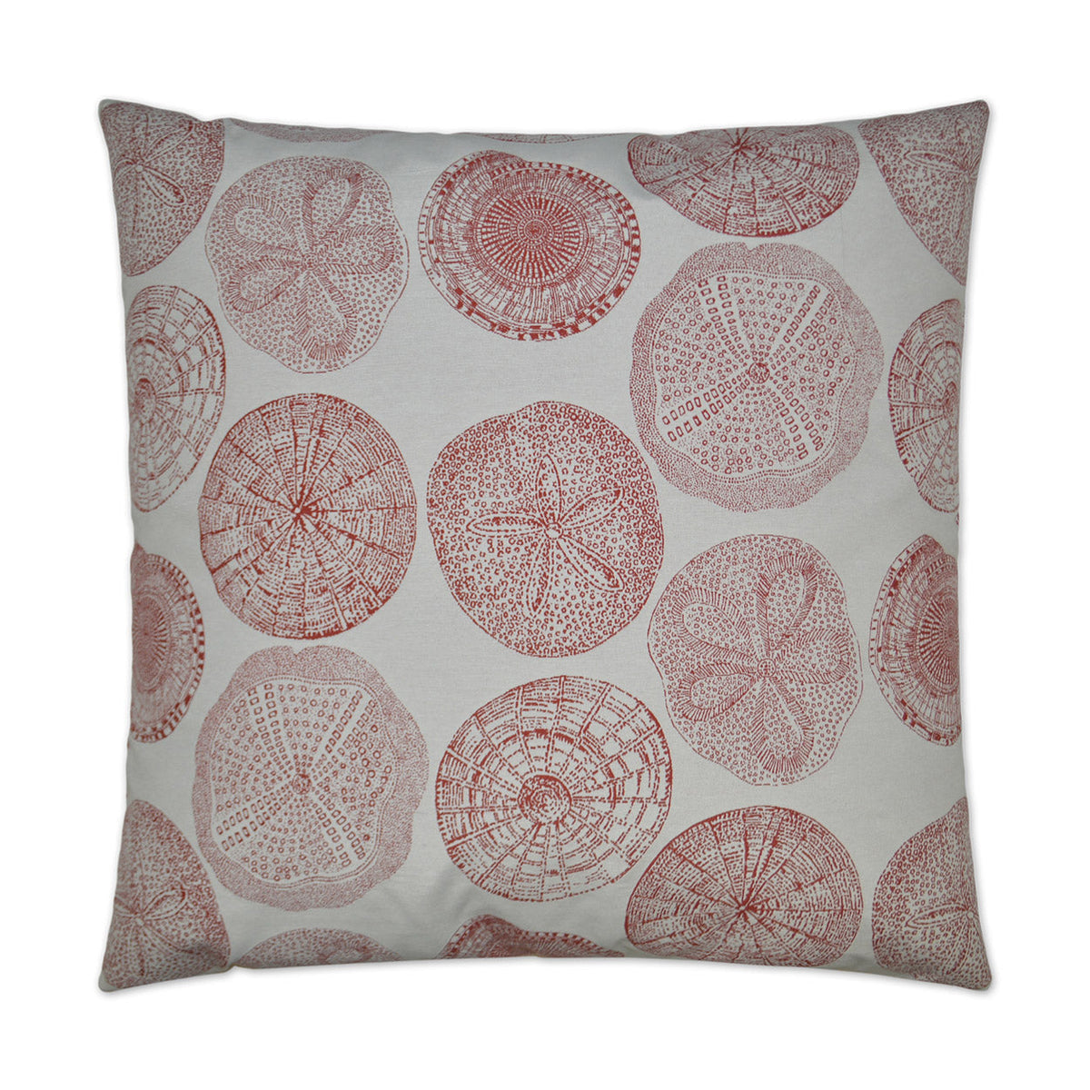 D.V. Kap Sand Dollar Red Throw Pillow With Insert