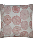 D.V. Kap Sand Dollar Red Throw Pillow With Insert