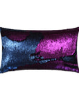 D.V. Kap Hylee Lumbar Magenta Blue Throw Pillow With Insert