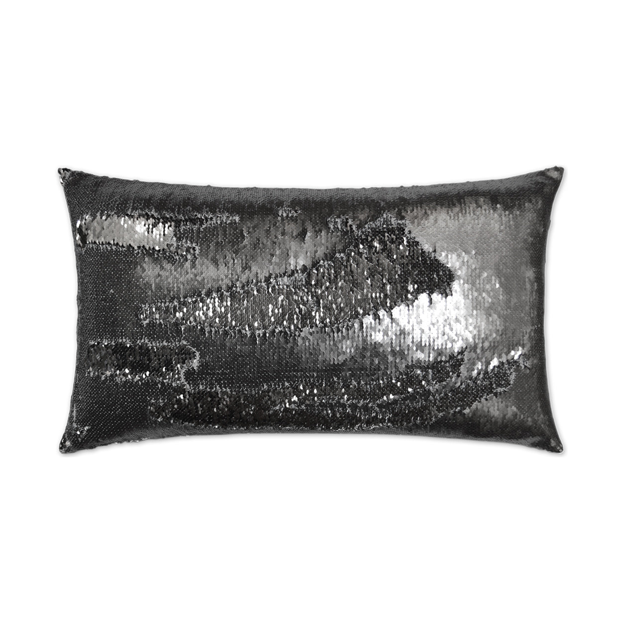 D.V. Kap Hylee Lumbar Pewter Silver Throw Pillow With Insert