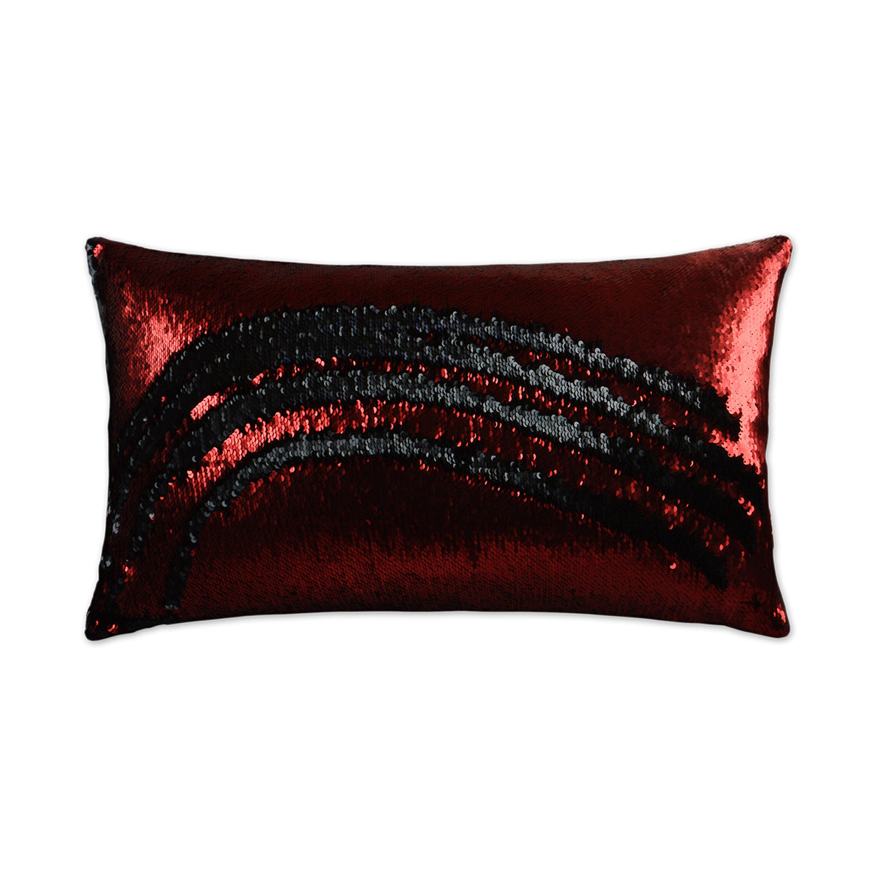 D.V. Kap Hylee Lumbar Sangria Red Throw Pillow With Insert
