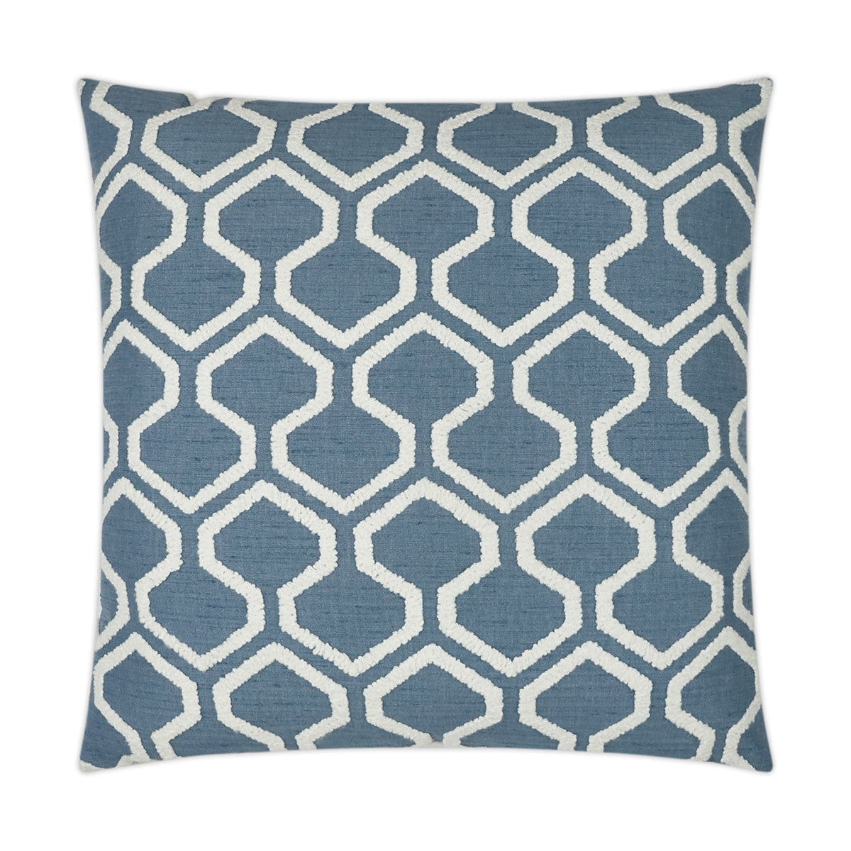 D.V. Kap Raw Edges Capri Blue Throw Pillow With Insert