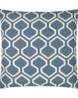 D.V. Kap Raw Edges Capri Blue Throw Pillow With Insert