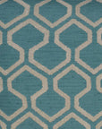 D.V. Kap Raw Edges Turquoise Throw Pillow With Insert