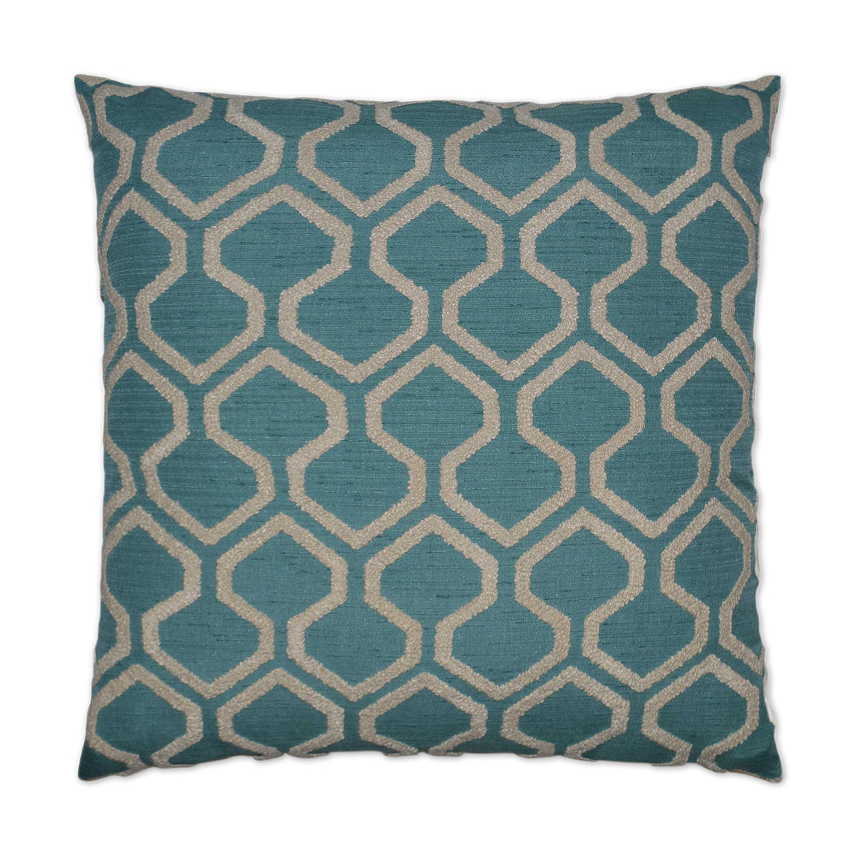 D.V. Kap Raw Edges Turquoise Throw Pillow With Insert