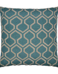 D.V. Kap Raw Edges Turquoise Throw Pillow With Insert