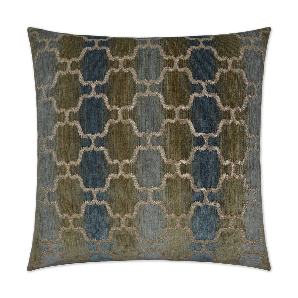 D.V. Kap Vendura Aqua Brown Throw Pillow With Insert