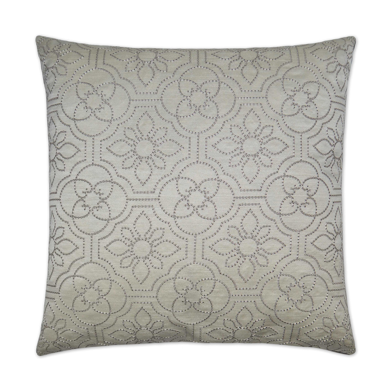 D.V. Kap Ruched Up Ivory Throw Pillow With Insert