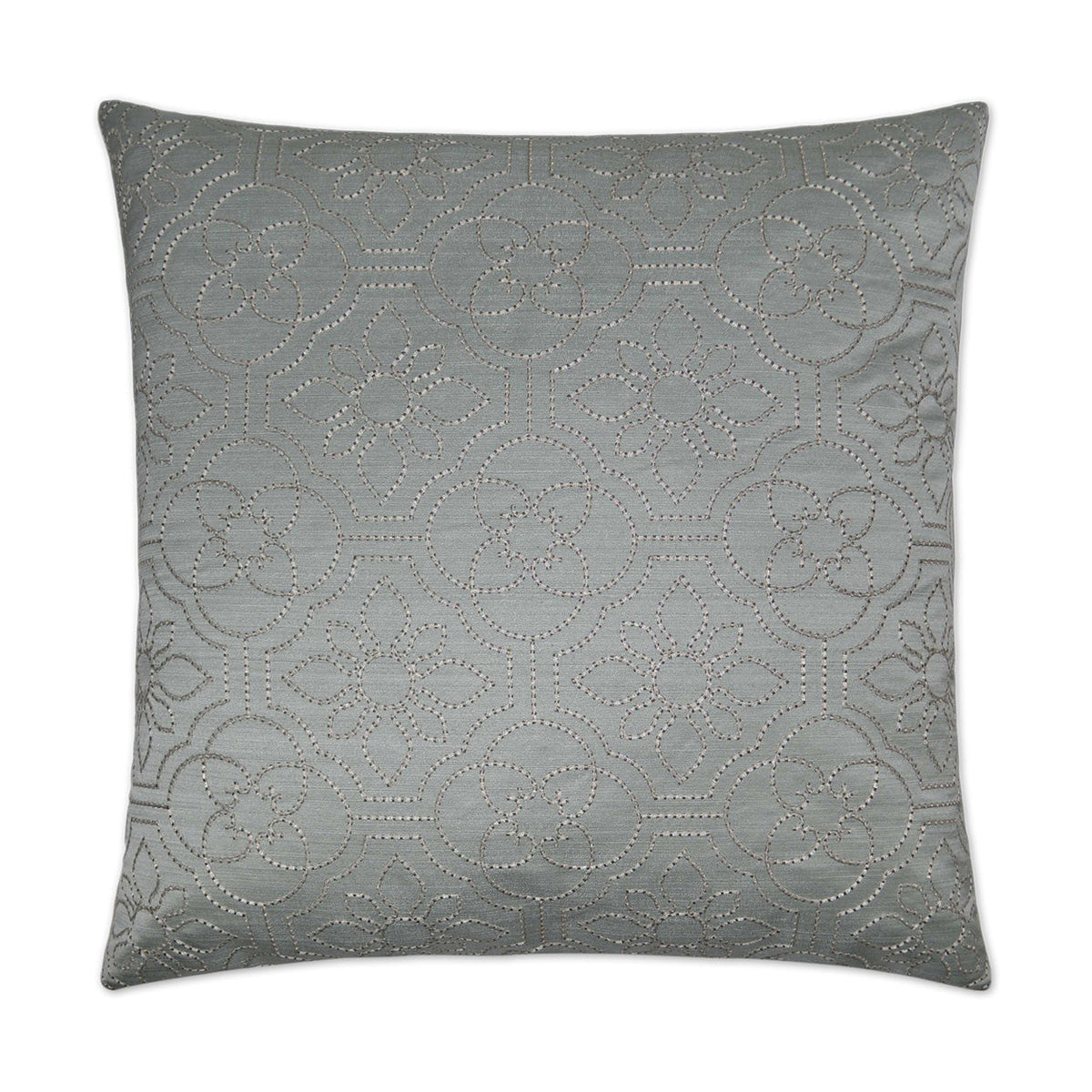 D.V. Kap Ruched Up Mist Grey Throw Pillow With Insert