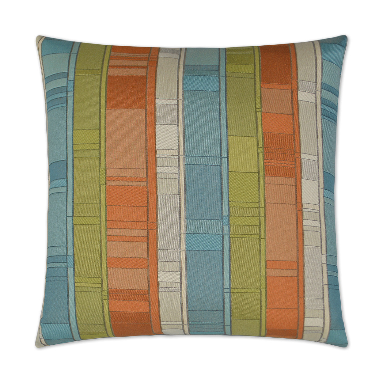D.V. Kap Plaid Land Catalina Multi Color Throw Pillow With Insert