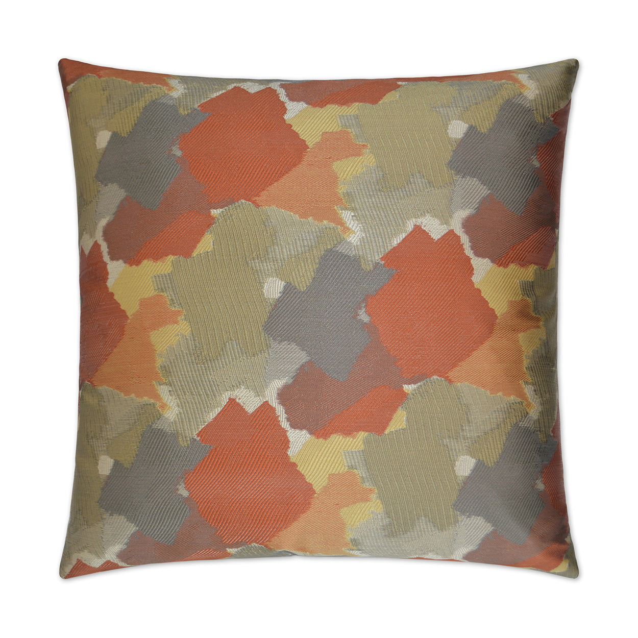 D.V. Kap Splatter Tangerine Red Throw Pillow With Insert