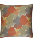 D.V. Kap Splatter Tangerine Red Throw Pillow With Insert