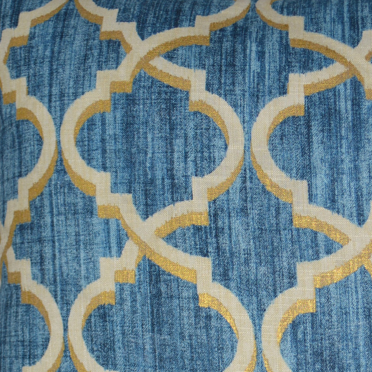 D.V. Kap Lustrous Lattice Indigo Throw Pillow With Insert