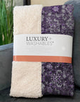 Ocean Ripples Purple Washable Indoor-Outdoor Rug