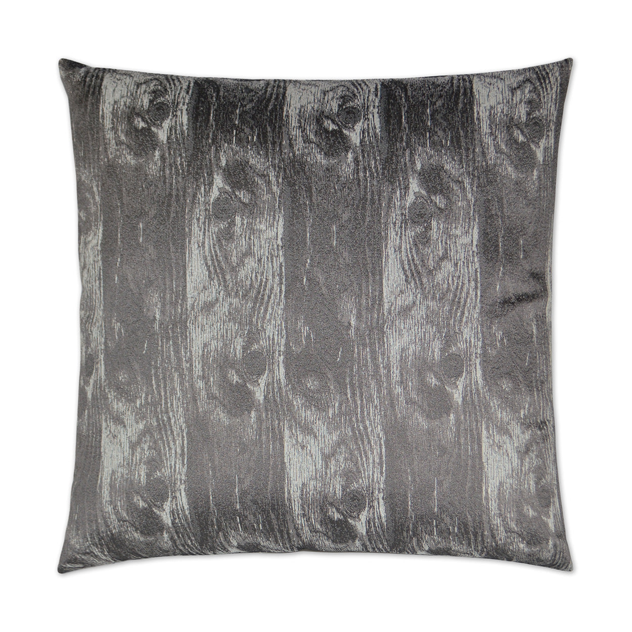 D.V. Kap Woodgrain Ash Grey Throw Pillow With Insert