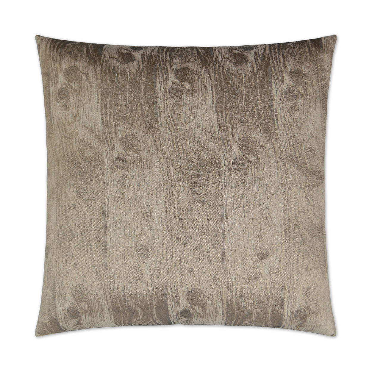 D.V. Kap Woodgrain Cocoa Brown Throw Pillow With Insert