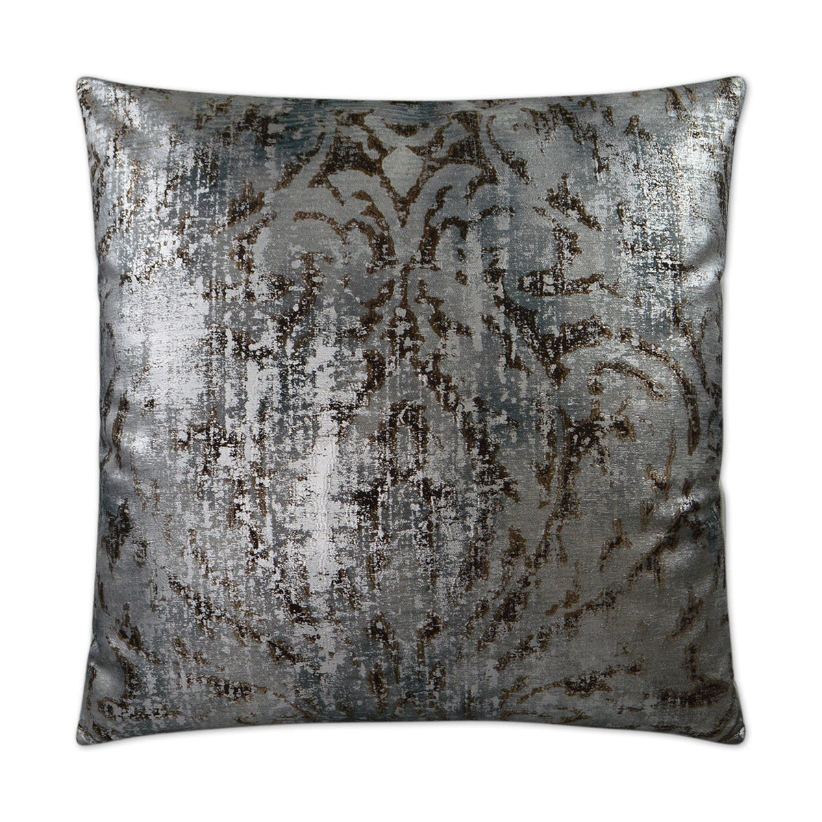 D.V. Kap Rebel Storm Grey Throw Pillow With Insert