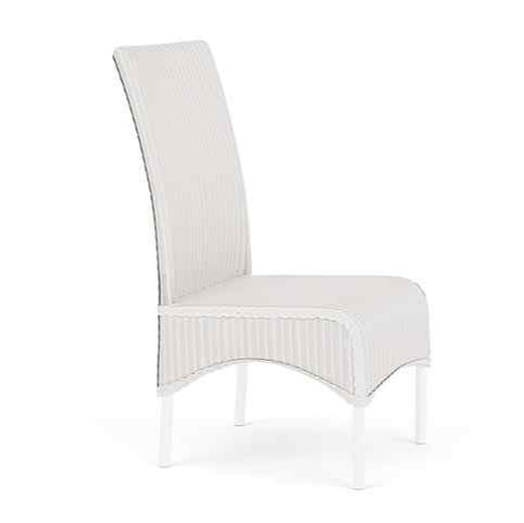 Loom High Back Armless Outdoor Dining Chair