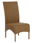 Loom High Back Armless Outdoor Dining Chair