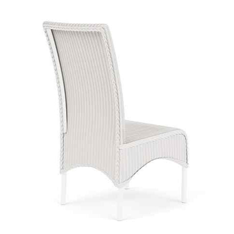 Loom High Back Armless Outdoor Dining Chair