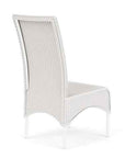 Loom High Back Armless Outdoor Dining Chair