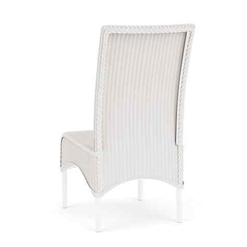 Loom High Back Armless Outdoor Dining Chair