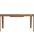 Lloyd Flanders Teak Butterfly Leaf Umbrella Outdoor Dining Table