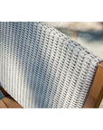 Loom Loom Back Teak Outdoor Dining Armchair