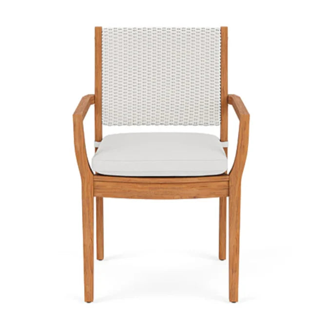 Loom Loom Back Teak Outdoor Dining Armchair