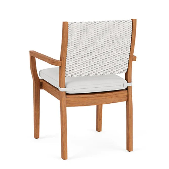 Loom Loom Back Teak Outdoor Dining Armchair