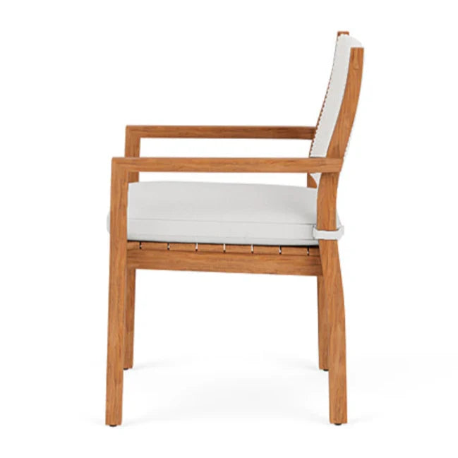 Loom Loom Back Teak Outdoor Dining Armchair
