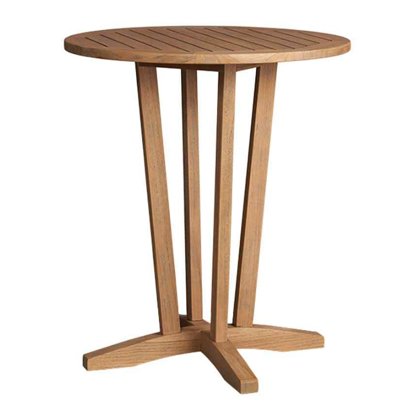 Lloyd Flanders The Teak Round Outdoor Balcony Table