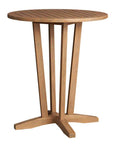 Lloyd Flanders The Teak Round Outdoor Balcony Table