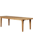 Lloyd Flanders Teak Double Butterfly Leaf Outdoor Dining Table