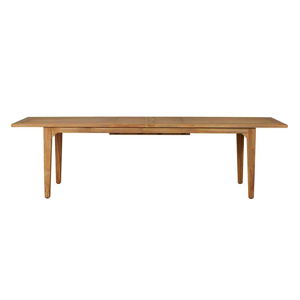 Lloyd Flanders Teak Double Butterfly Leaf Outdoor Dining Table