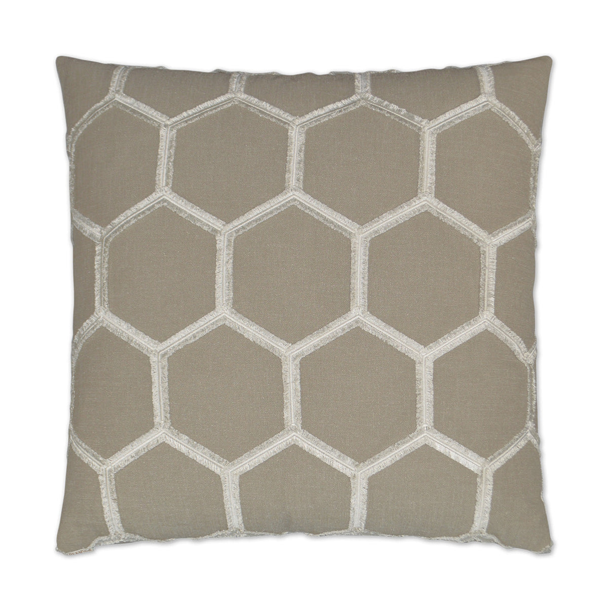 D.V. Kap Hex Brown Throw Pillow With Insert