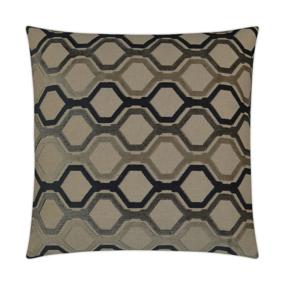 D.V. Kap Piazza Smoke Brown Throw Pillow With Insert